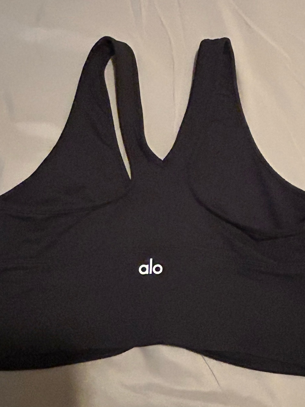 ALO Yoga Black V-Back Swim Top